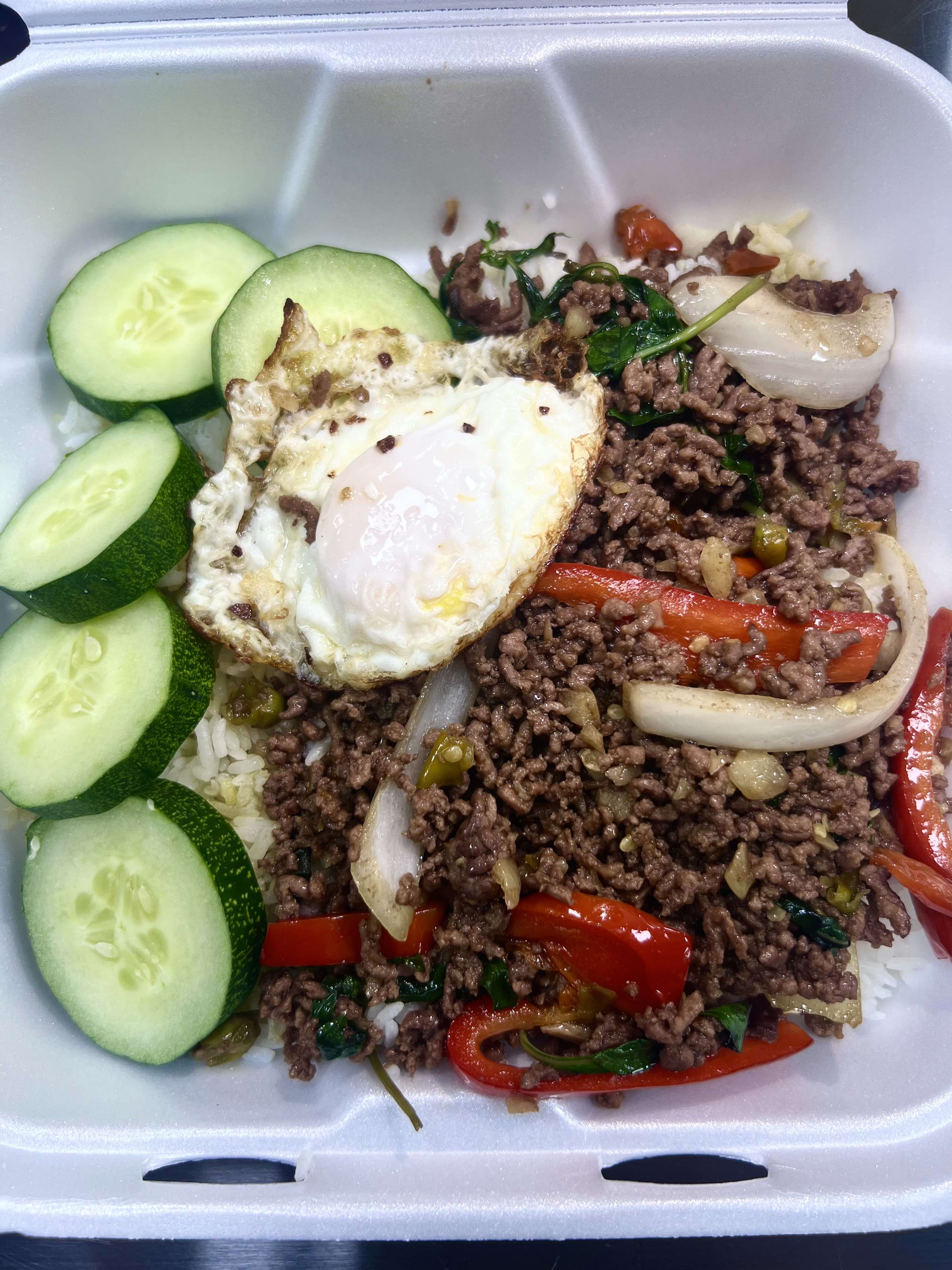 Thai basil stir fry